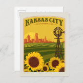 Kansas City Kansas Briefkaart (Voorkant / Achterkant)