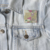 Kansas City, Kansas Vierkante Button 5,1 Cm (In situ)