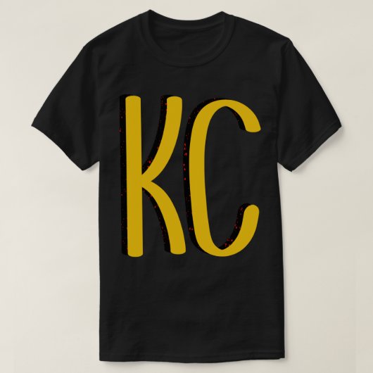 Kansas City KC rood en geel chiefs Missouri roya T-shirt (Design voorkant)