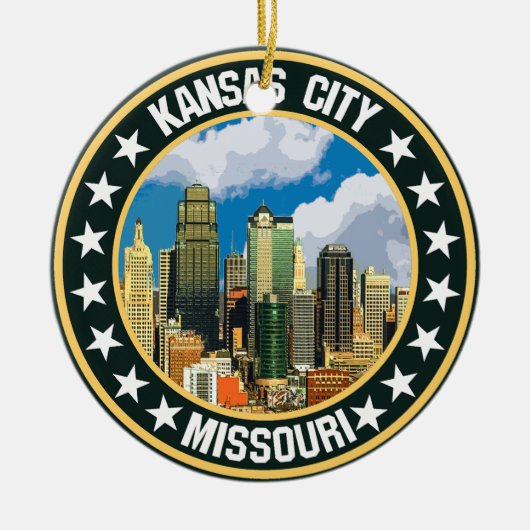 Kansas City Keramisch Ornament (Voorkant)