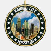 Kansas City Keramisch Ornament (Achterkant)