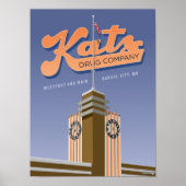 Kansas City Landmarks: Katz Drugs - 12 x 16 Poster (Voorkant)