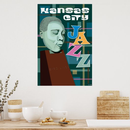 Kansas City Landmarks: KC Jazz - 24 x 36 Poster (Keuken)