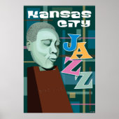 Kansas City Landmarks: KC Jazz - 24 x 36 Poster (Voorkant)