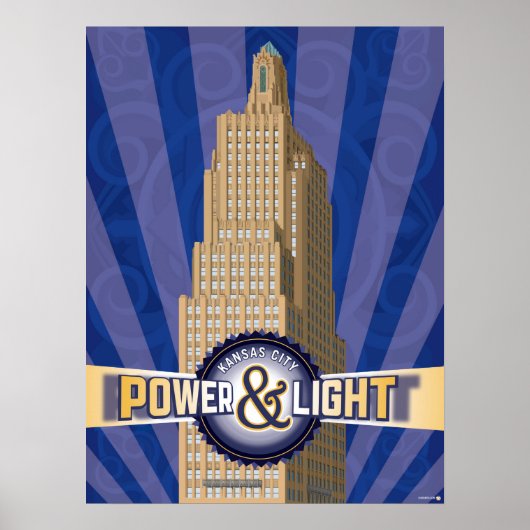 Kansas City Landmarks: KCPL - 18 x 24 Poster (Voorkant)