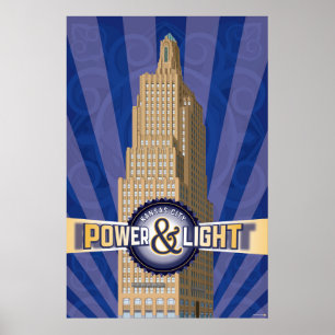 Kansas City Landmarks: KCPL - 24 x 36 Poster