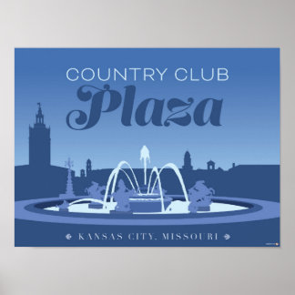 Kansas City Landmarks: Landclub - 24 x 18 Poster