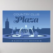 Kansas City Landmarks: Landclub - 36 x 24 Poster (Voorkant)