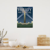 Kansas City Landmarks: Liberty Memorial - 18 x 24 Poster (Keuken)