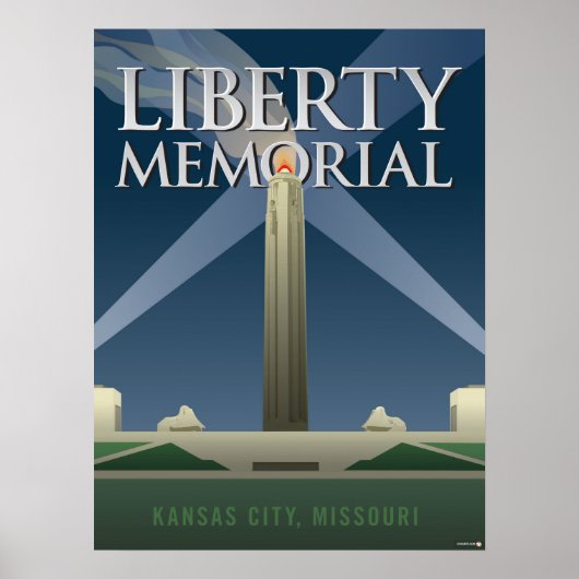 Kansas City Landmarks: Liberty Memorial - 18 x 24 Poster (Voorkant)
