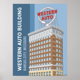 Kansas City Landmarks: Westerne auto - 18 x 24 Poster