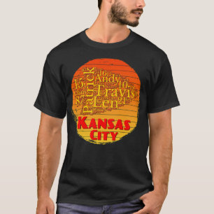 Kansas City Lover Chief Fantoon Retro Sunset T-shirt