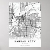 Kansas City Map Poster (Voorkant)