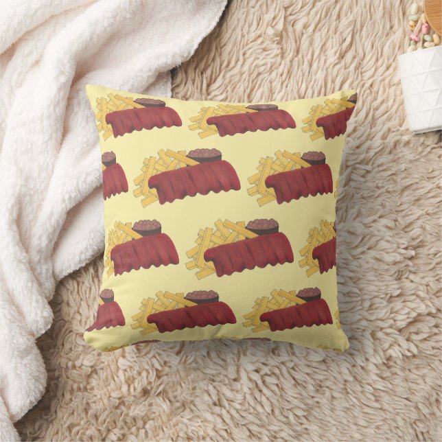 Kansas City Memphis BBQ Barbecue Spare Ribs Foodie Kussen (Deken)