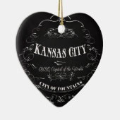 Kansas City Missouri - BBQ Capital of the World Keramisch Ornament (Rechts)