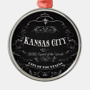 Kansas City Missouri - BBQ Capital of the World Metalen Ornament