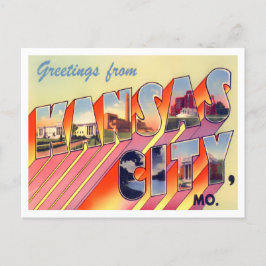 Kansas City, Missouri  Big Letters Briefkaart