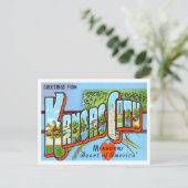 Kansas City, Missouri Big Letters Briefkaart (Staand voorkant)