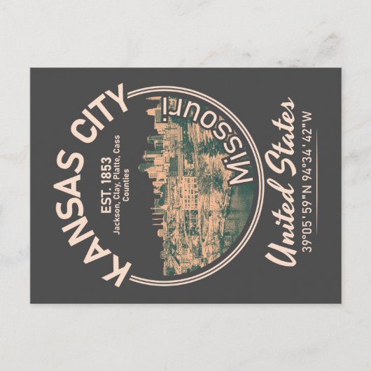 KANSAS CITY - MISSOURI  BRIEFKAART (Voorkant)