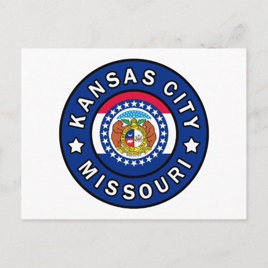 Kansas City Missouri Briefkaart (Voorkant)