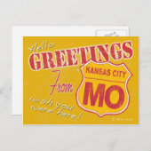 Kansas City Missouri Briefkaart (Voorkant / Achterkant)