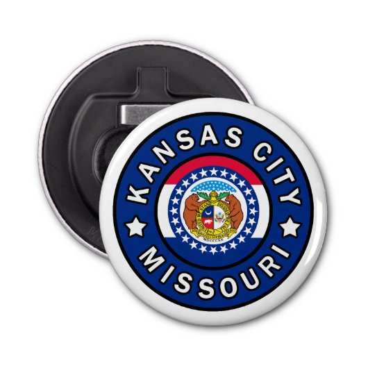 Kansas City Missouri Button Flesopener (Voorkant)