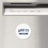 Kansas City Missouri College Style tee shirts Magneet (Insitu (Vaatwasser))