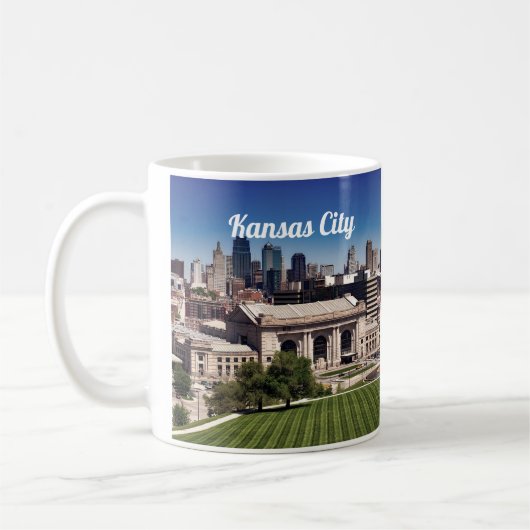 Kansas City Missouri - Foto van het centrum Koffiemok (Links)