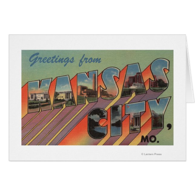 Kansas City, Missouri - Grote letterscènes (Voorkant Horizontaal)
