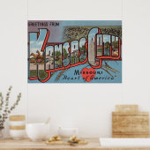 Kansas City, Missouri (hart) Poster (Keuken)