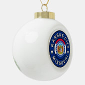 Kansas City Missouri Keramische Bal Ornament (Links)