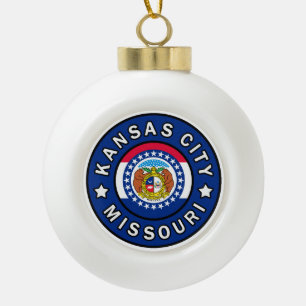Kansas City Missouri Keramische Bal Ornament