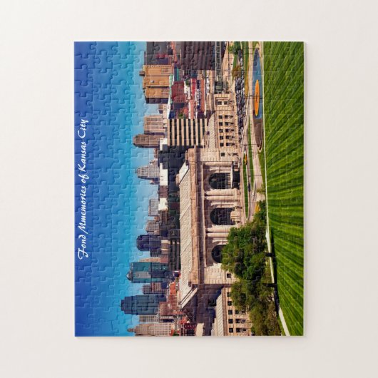 Kansas City Missouri Kerstgroetings Jigzaag Pu Legpuzzel (Verticaal)