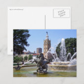 Kansas City, Missouri Plaza fontain Briefkaart (Voorkant / Achterkant)