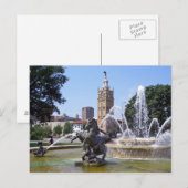 Kansas City, Missouri Plaza fontain Briefkaart (Voorkant / Achterkant)