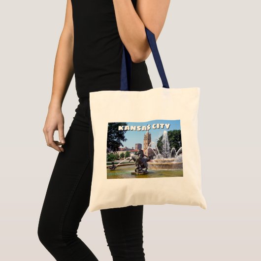Kansas City Missouri Plaza Fontein Foto Tote Bag (Voorkant (product))