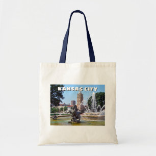 Kansas City Missouri Plaza Fontein Foto Tote Bag