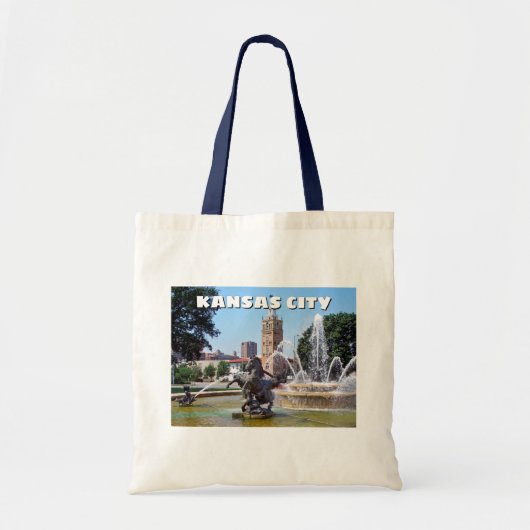 Kansas City Missouri Plaza Fontein Foto Tote Bag (Voorkant)
