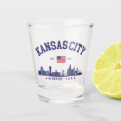 Kansas City Missouri Pride | City Skyline Shot Glas (Voorkant)