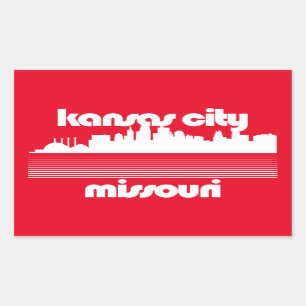Kansas City Missouri Rechthoekige Sticker