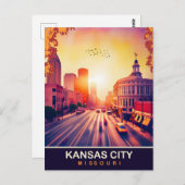 Kansas City, Missouri, reizen Briefkaart (Voorkant / Achterkant)