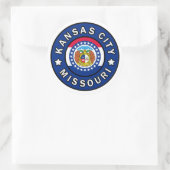 Kansas City Missouri Ronde Sticker (Tas)