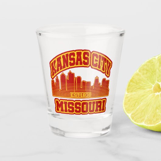 Kansas City, Missouri Shot Glas (Voorkant)