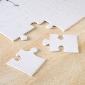 Kansas City Missouri Skyline Black White Legpuzzel (Zijkant)