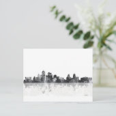 KANSAS CITY, MISSOURI SKYLINE BRIEFKAART (Staand voorkant)