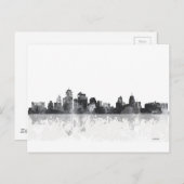 KANSAS CITY, MISSOURI SKYLINE BRIEFKAART (Voorkant / Achterkant)