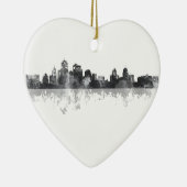 KANSAS CITY, MISSOURI SKYLINE KERAMISCH ORNAMENT (Rechts)