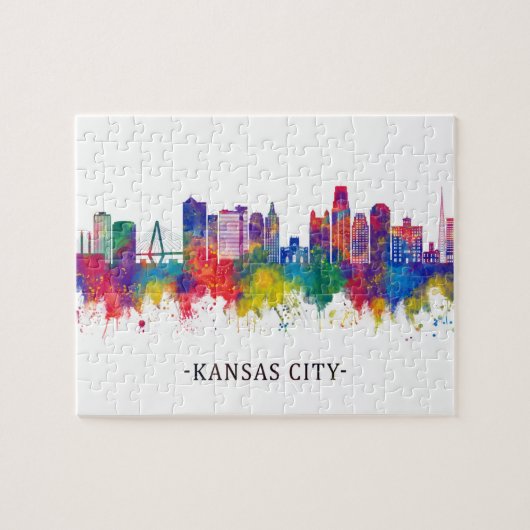 Kansas City Missouri Skyline Legpuzzel (Horizontaal)