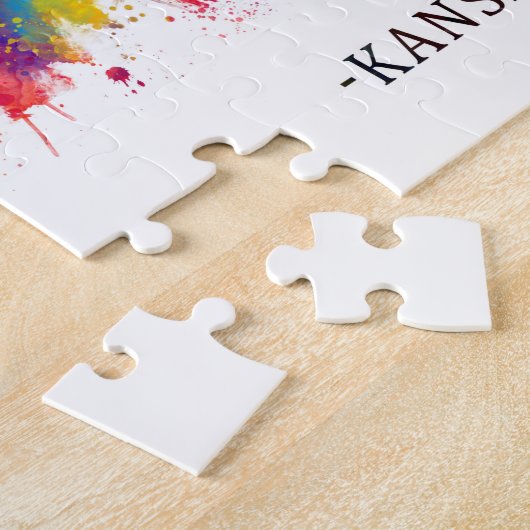 Kansas City Missouri Skyline Legpuzzel (Zijkant)