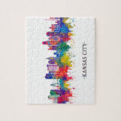 Kansas City Missouri Skyline Legpuzzel (Verticaal)